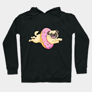 Dog with Sprinkles and Donat Hoodie